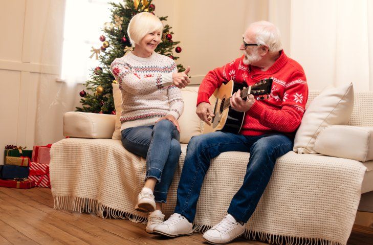 Guitar on Couch